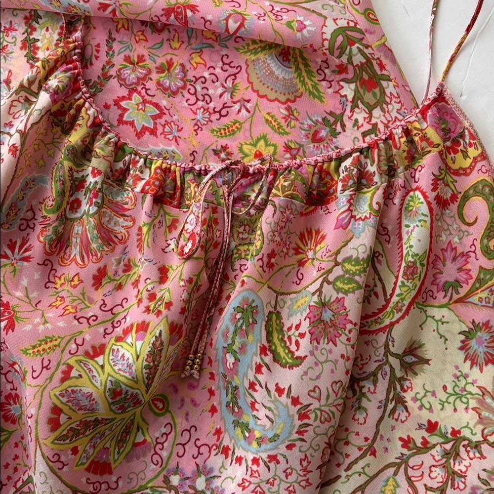 Natori Vintage y2K Luxury Slip Dress Set Matching Robe Kimono Caftan Large Pink - Picture 5 of 17